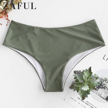 2019 Hot Women Triangular Trunks Bikini Set Bottom Swimwear Cheeky Thong V Swim Trunks Sexy Women Beachwear Solid Black S-XL