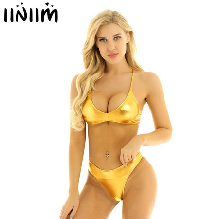 2019 New Bikini Top Handmade Crochet Women Boho Beach Bralette Solid Halter Knitted Swimsuit Brazilian Bikinis Bathing Suit Top