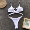 In-X Ring high cut bikini 2020 Black swimsuit female Push up swimwear women bathers Halter top Triangle top summer bathing suit