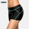 Anfilia Swimming Trunks Women Bikini Bottom Solid Color Swimwear Briefs Split Bandage Boy Shorts