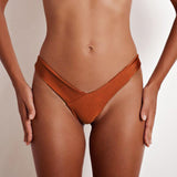 2020 Wholesale tanga SEXY Women Bikini bottom solid color G-String Brazilian Thongs Swimwear high waist Swimsuit Bottom swimming