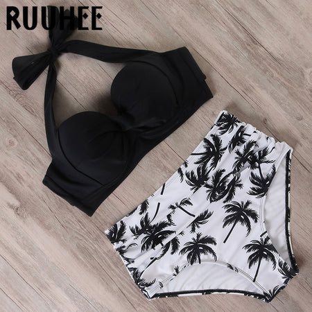 2019 New Bikini Top Handmade Crochet Women Boho Beach Bralette Solid Halter Knitted Swimsuit Brazilian Bikinis Bathing Suit Top