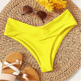 Black Bikini Panty For Women Swim Bottom Sexy Low Waist Bikini Bottom